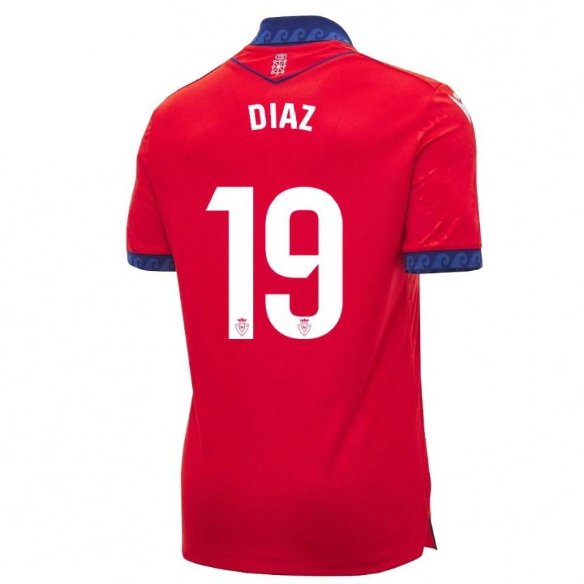 Danxen Kvinnor Lucas Diaz #19 Röd Marinblå Vit Hemmatröja Matchtröjor 2026/27 Tröjor T-Tröja
