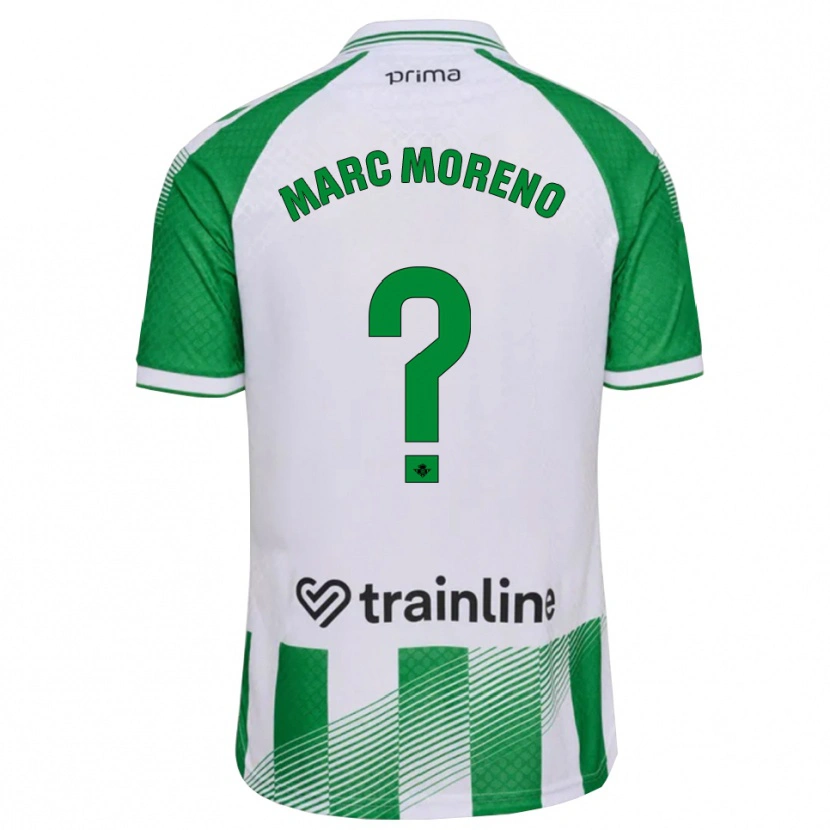 Danxen Kvinnor Marc Moreno #0 Ljusgrön Svart Vit Hemmatröja Matchtröjor 2026/27 Tröjor T-Tröja
