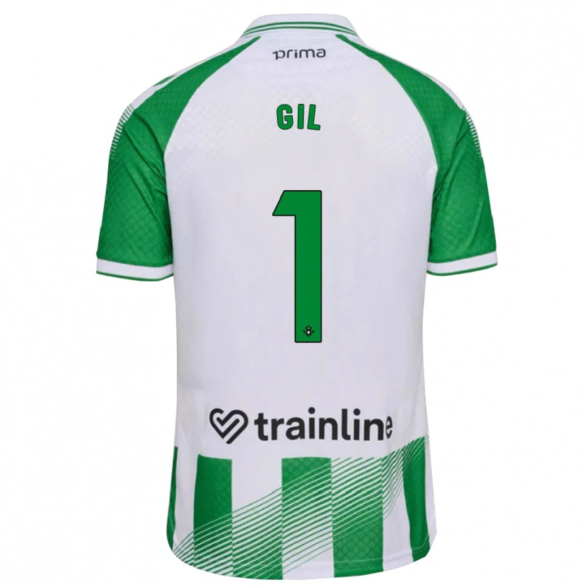 Danxen Kvinnor Noelia Gil #1 Ljusgrön Svart Vit Hemmatröja Matchtröjor 2026/27 Tröjor T-Tröja