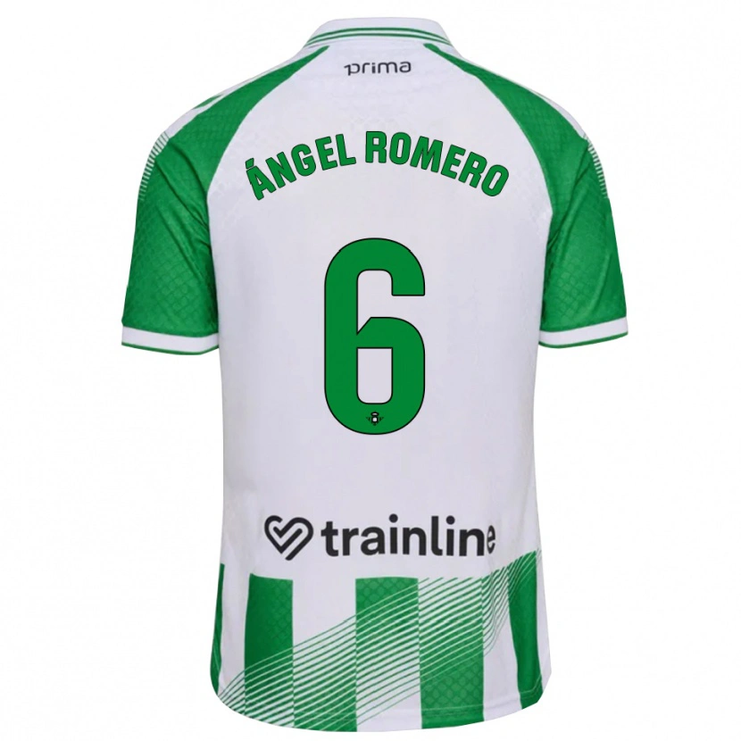 Danxen Kvinnor Miguel Romero #6 Ljusgrön Svart Vit Hemmatröja Matchtröjor 2026/27 Tröjor T-Tröja