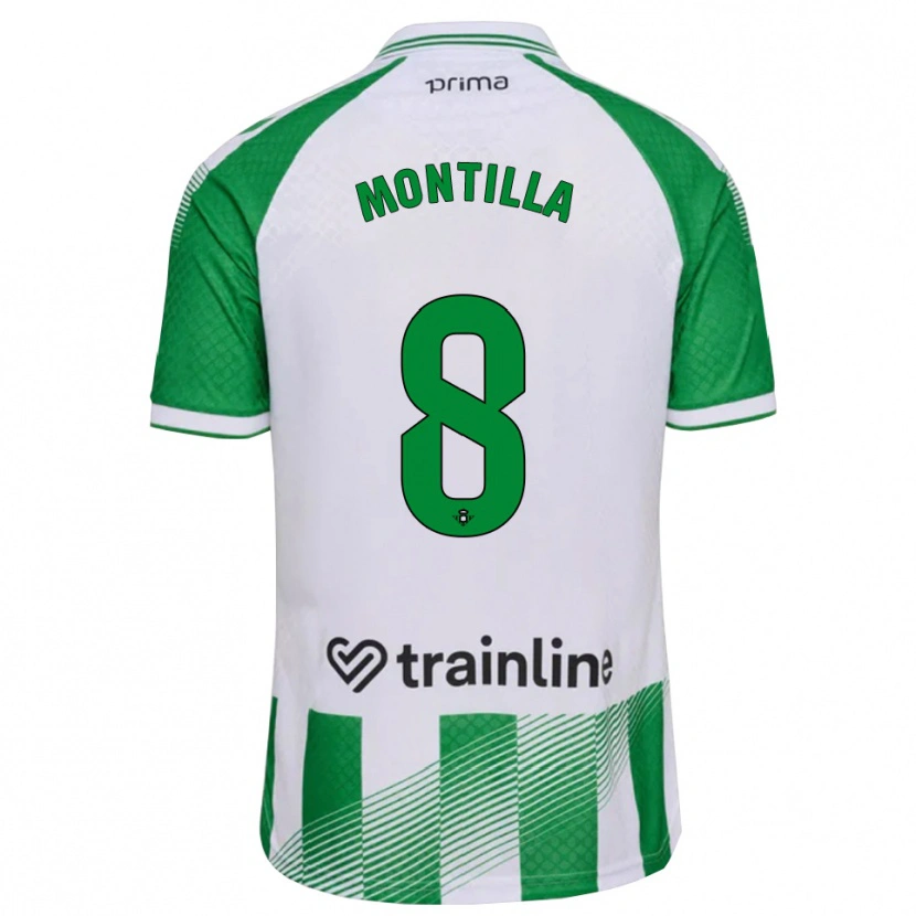 Danxen Kvinnor Natalia Montilla #8 Ljusgrön Svart Vit Hemmatröja Matchtröjor 2026/27 Tröjor T-Tröja