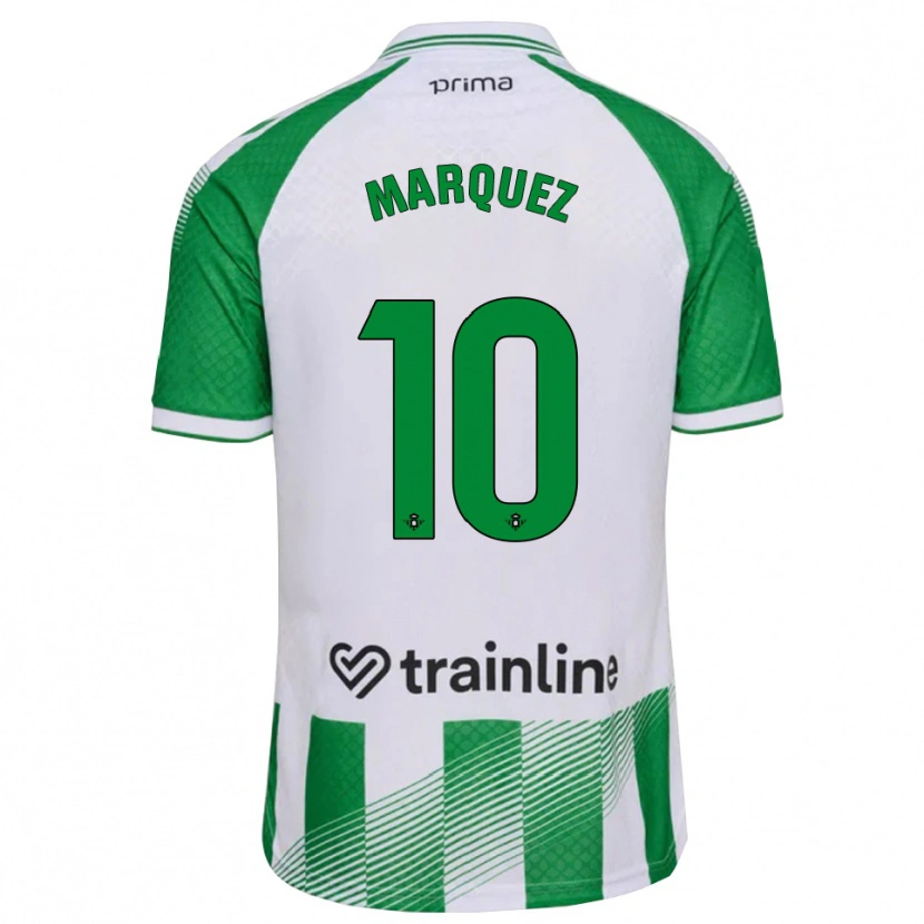 Danxen Kvinnor Rosa Márquez #10 Ljusgrön Svart Vit Hemmatröja Matchtröjor 2026/27 Tröjor T-Tröja