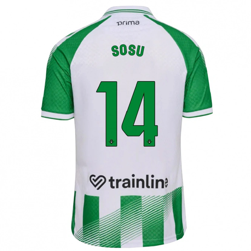 Danxen Kvinnor Kwame Sosu #14 Ljusgrön Svart Vit Hemmatröja Matchtröjor 2026/27 Tröjor T-Tröja