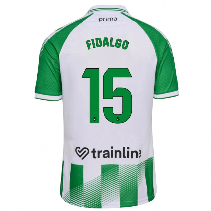 Danxen Kvinnor Álvaro Fidalgo #15 Ljusgrön Svart Vit Hemmatröja Matchtröjor 2026/27 Tröjor T-Tröja
