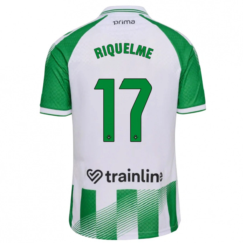 Danxen Kvinnor Rodrigo Riquelme #17 Ljusgrön Svart Vit Hemmatröja Matchtröjor 2026/27 Tröjor T-Tröja