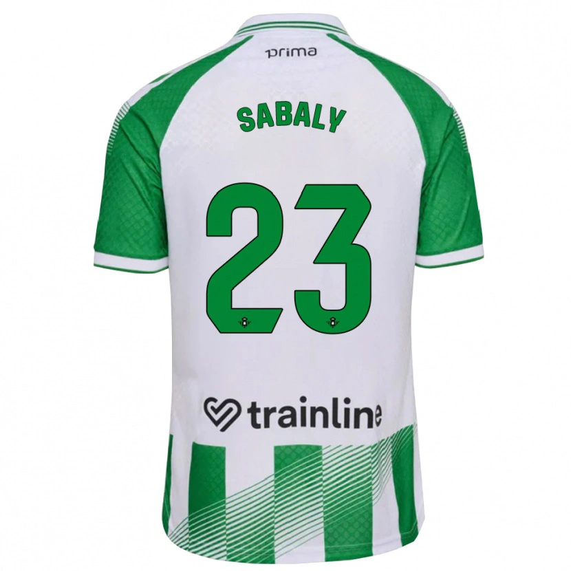 Danxen Kvinnor Youssouf Sabaly #23 Ljusgrön Svart Vit Hemmatröja Matchtröjor 2026/27 Tröjor T-Tröja