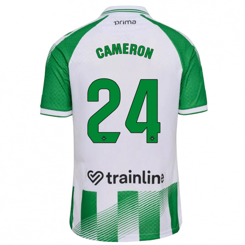 Danxen Kvinnor Tiffany Devonna Cameron #24 Ljusgrön Svart Vit Hemmatröja Matchtröjor 2026/27 Tröjor T-Tröja