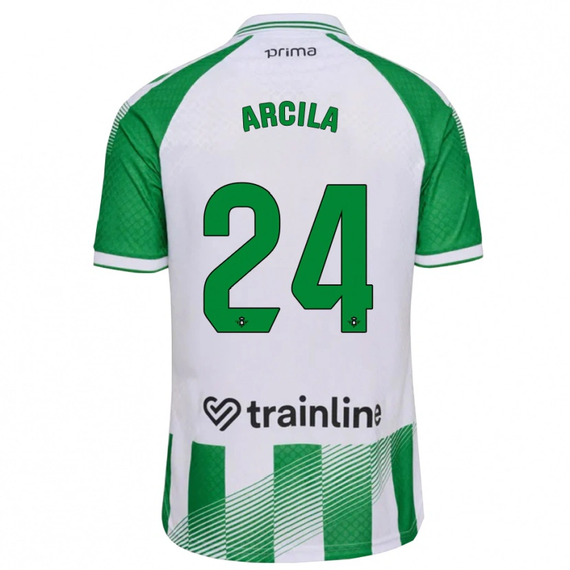 Danxen Kvinnor Jhon Arcila #24 Ljusgrön Svart Vit Hemmatröja Matchtröjor 2026/27 Tröjor T-Tröja