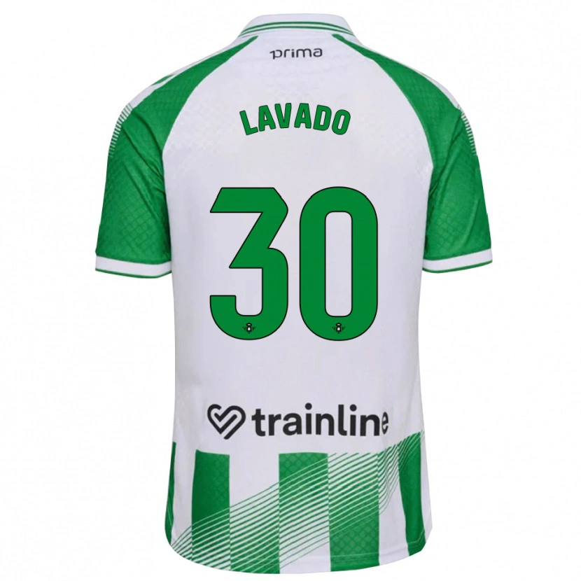 Danxen Kvinnor Víctor Lavado #30 Ljusgrön Svart Vit Hemmatröja Matchtröjor 2026/27 Tröjor T-Tröja
