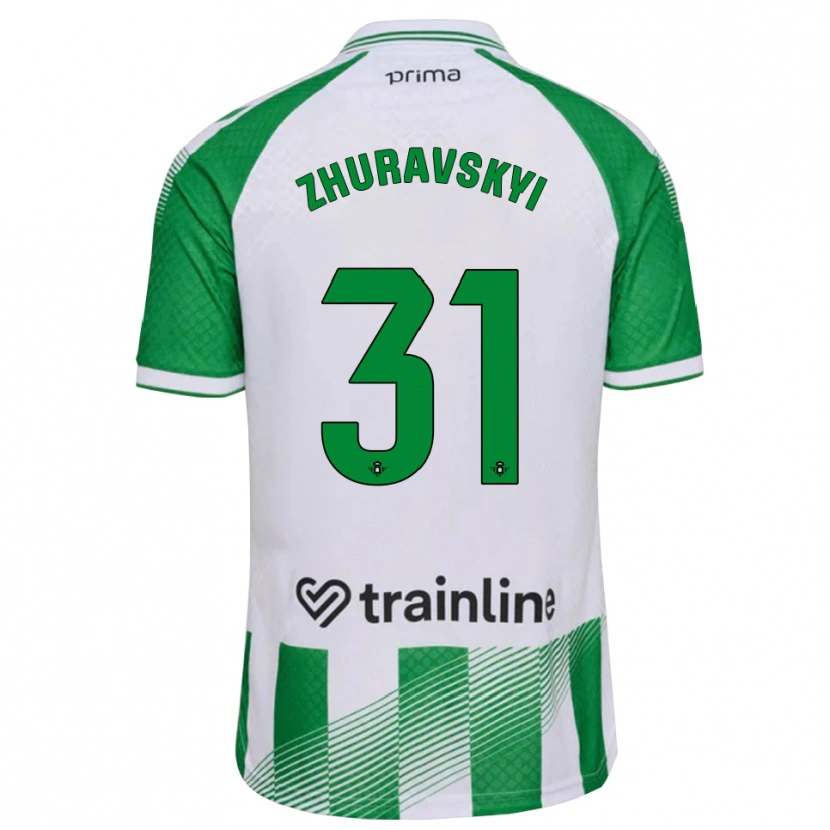 Danxen Kvinnor Yan Zhuravskyi #31 Ljusgrön Svart Vit Hemmatröja Matchtröjor 2026/27 Tröjor T-Tröja