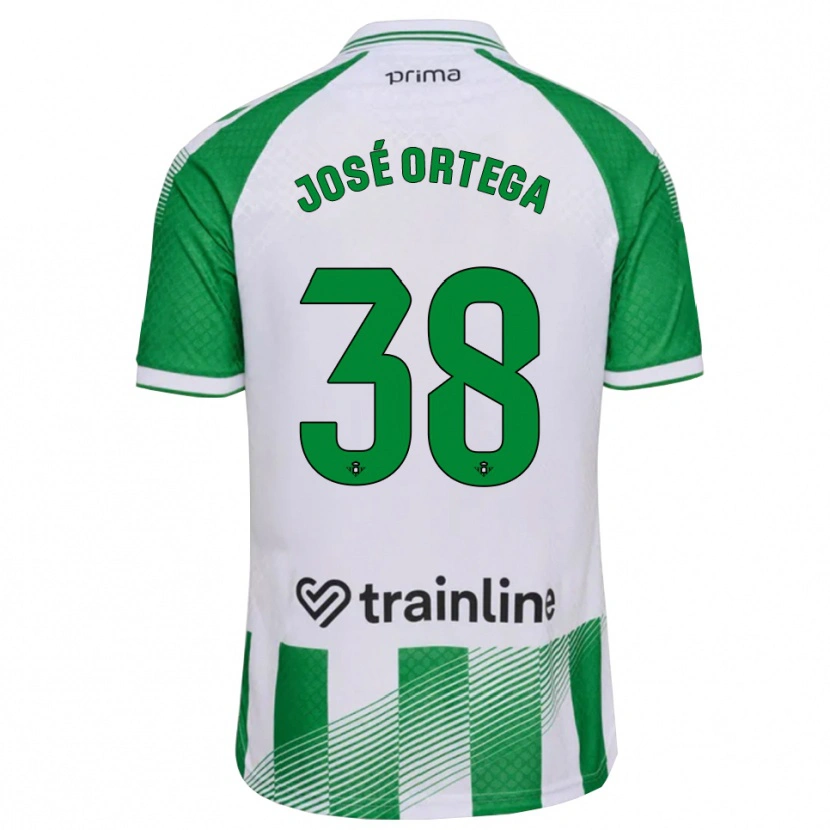Danxen Kvinnor José Ortega #38 Ljusgrön Svart Vit Hemmatröja Matchtröjor 2026/27 Tröjor T-Tröja