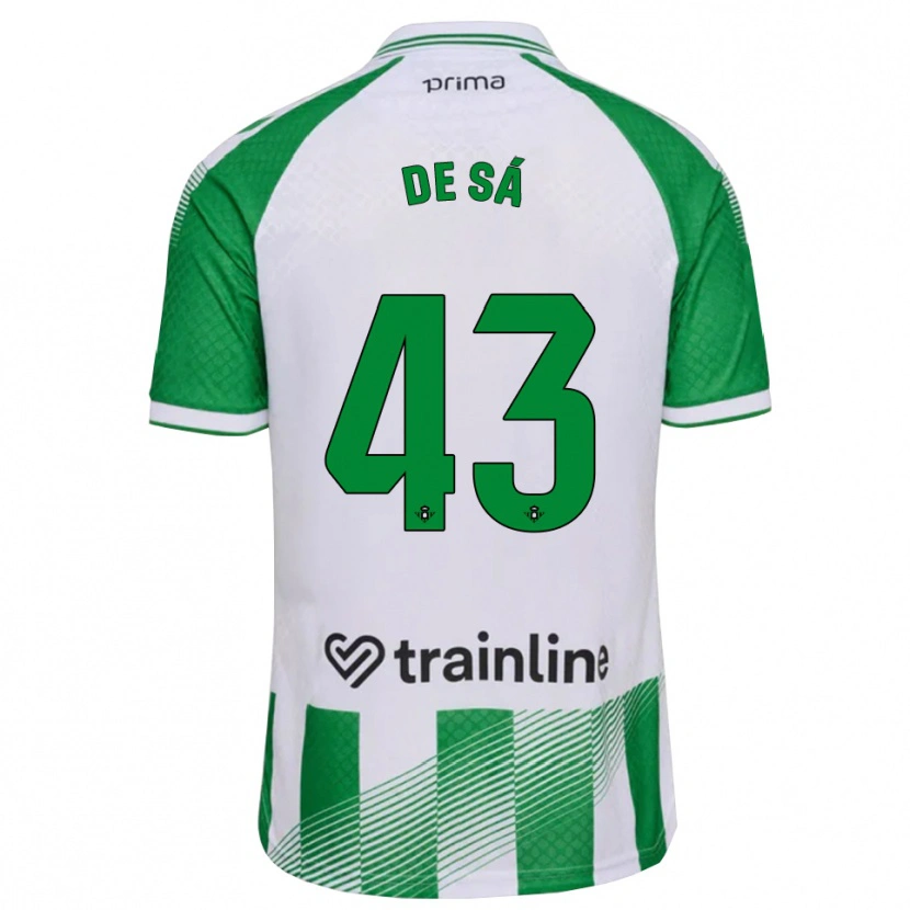 Danxen Kvinnor Rubén De Sá #43 Ljusgrön Svart Vit Hemmatröja Matchtröjor 2026/27 Tröjor T-Tröja