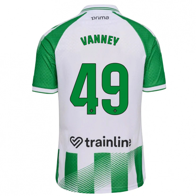 Danxen Kvinnor Dylan Vanney #49 Ljusgrön Svart Vit Hemmatröja Matchtröjor 2026/27 Tröjor T-Tröja