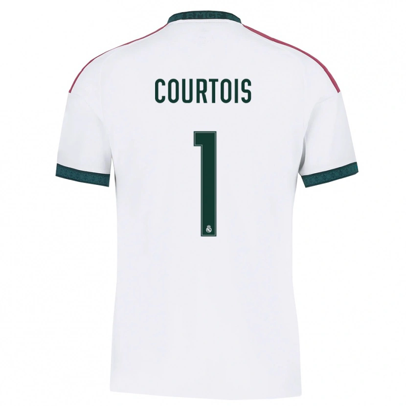 Danxen Kvinnor Thibaut Courtois #1 Mörkgrön Vit Röd Hemmatröja Matchtröjor 2026/27 Tröjor T-Tröja