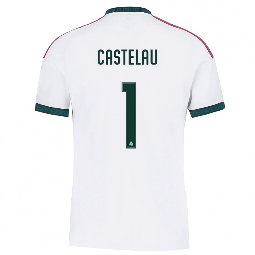 Danxen Kvinnor Alber Castelau #1 Mörkgrön Vit Röd Hemmatröja Matchtröjor 2026/27 Tröjor T-Tröja