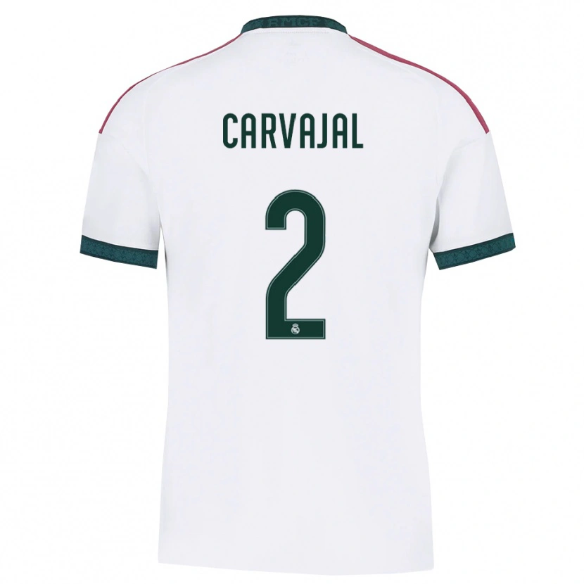 Danxen Kvinnor Daniel Carvajal #2 Mörkgrön Vit Röd Hemmatröja Matchtröjor 2026/27 Tröjor T-Tröja