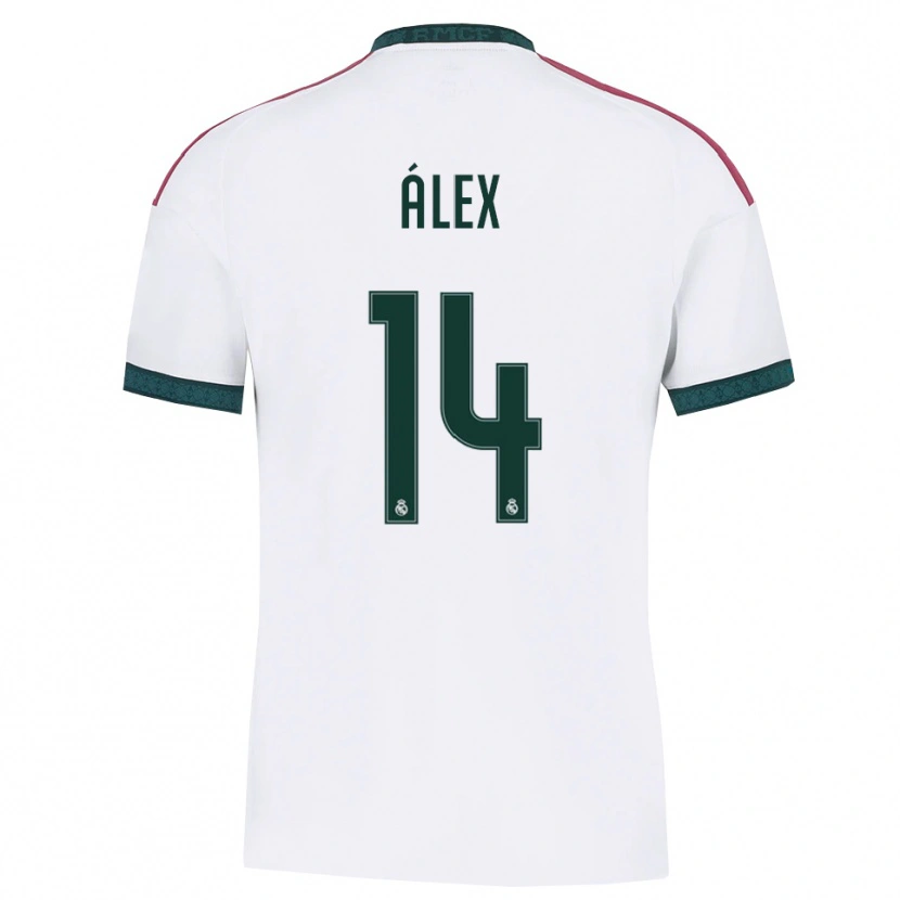 Danxen Kvinnor Álex Pérez #14 Mörkgrön Vit Röd Hemmatröja Matchtröjor 2026/27 Tröjor T-Tröja