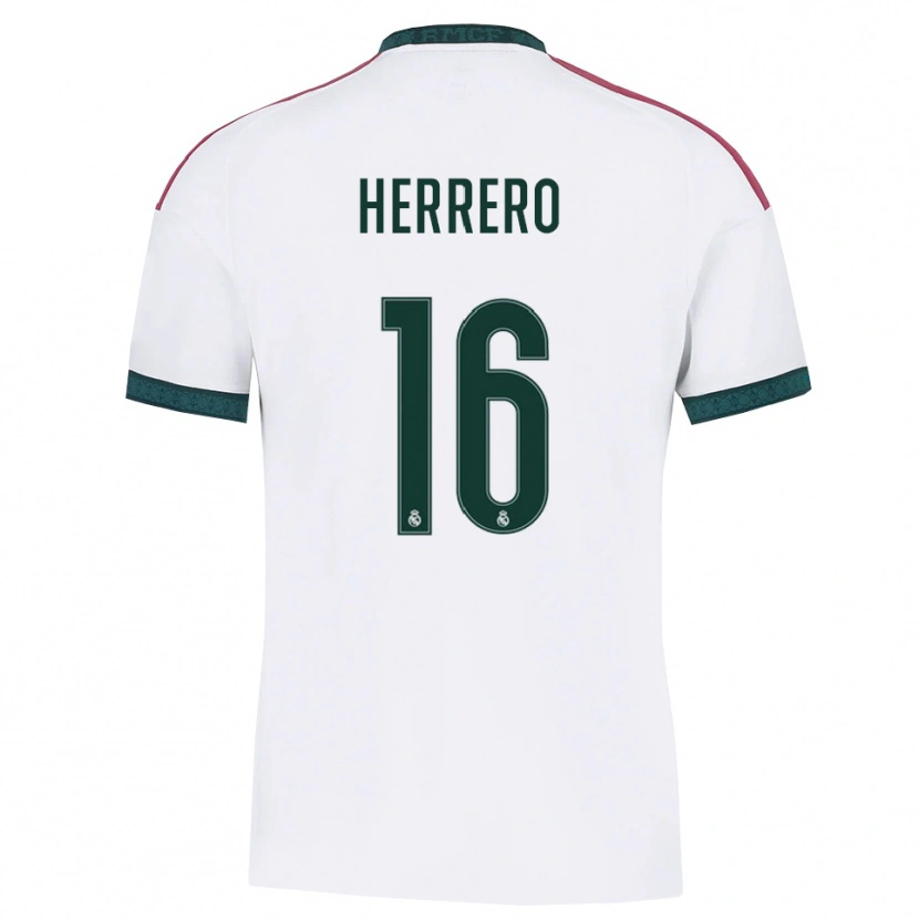 Danxen Kvinnor Enrique Herrero #16 Mörkgrön Vit Röd Hemmatröja Matchtröjor 2026/27 Tröjor T-Tröja