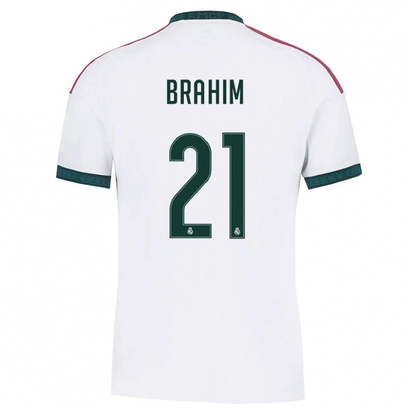 Danxen Kvinnor Brahim Díaz #21 Mörkgrön Vit Röd Hemmatröja Matchtröjor 2026/27 Tröjor T-Tröja