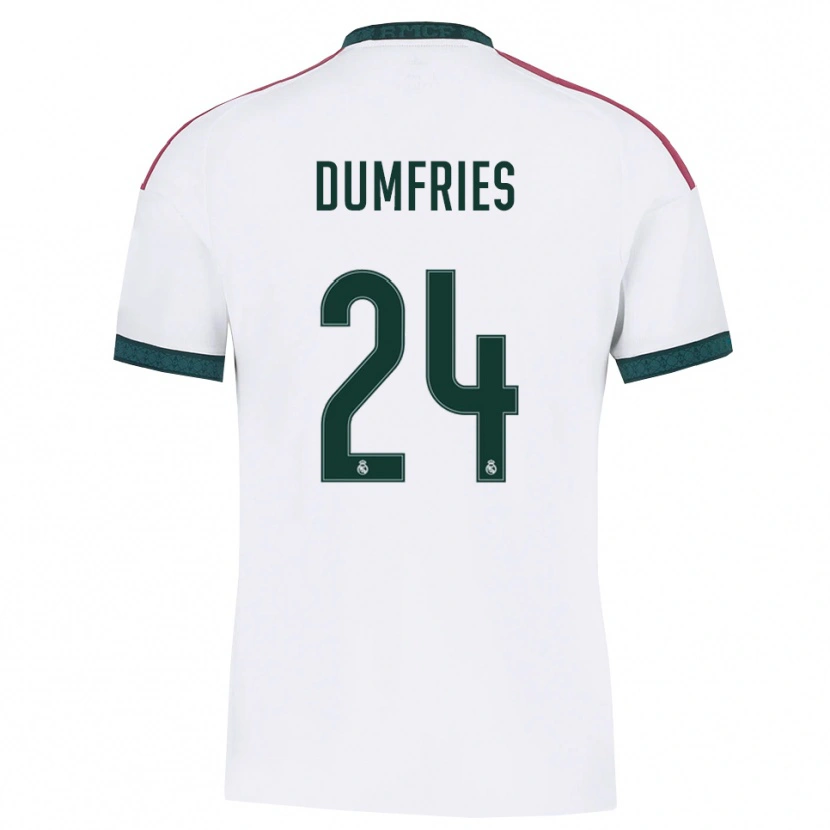 Danxen Kvinnor Denzel Dumfries #24 Mörkgrön Vit Röd Hemmatröja Matchtröjor 2026/27 Tröjor T-Tröja