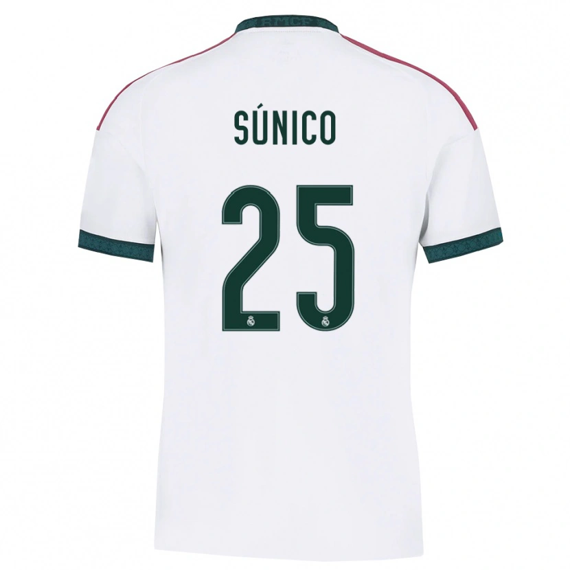 Danxen Kvinnor Guille Súnico #25 Mörkgrön Vit Röd Hemmatröja Matchtröjor 2026/27 Tröjor T-Tröja