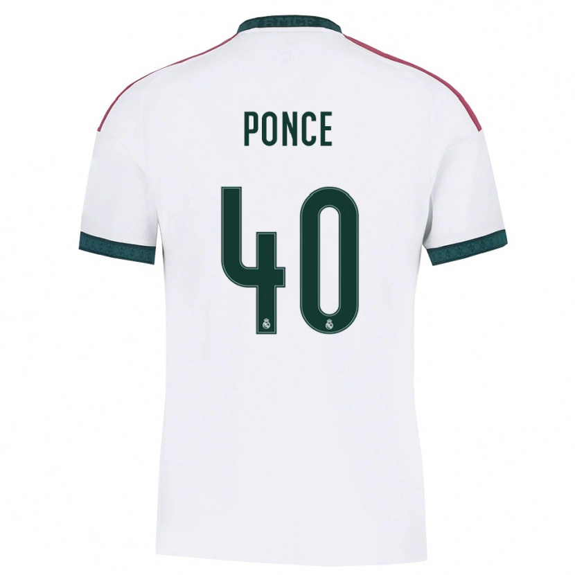 Danxen Kvinnor Guille Ponce #40 Mörkgrön Vit Röd Hemmatröja Matchtröjor 2026/27 Tröjor T-Tröja