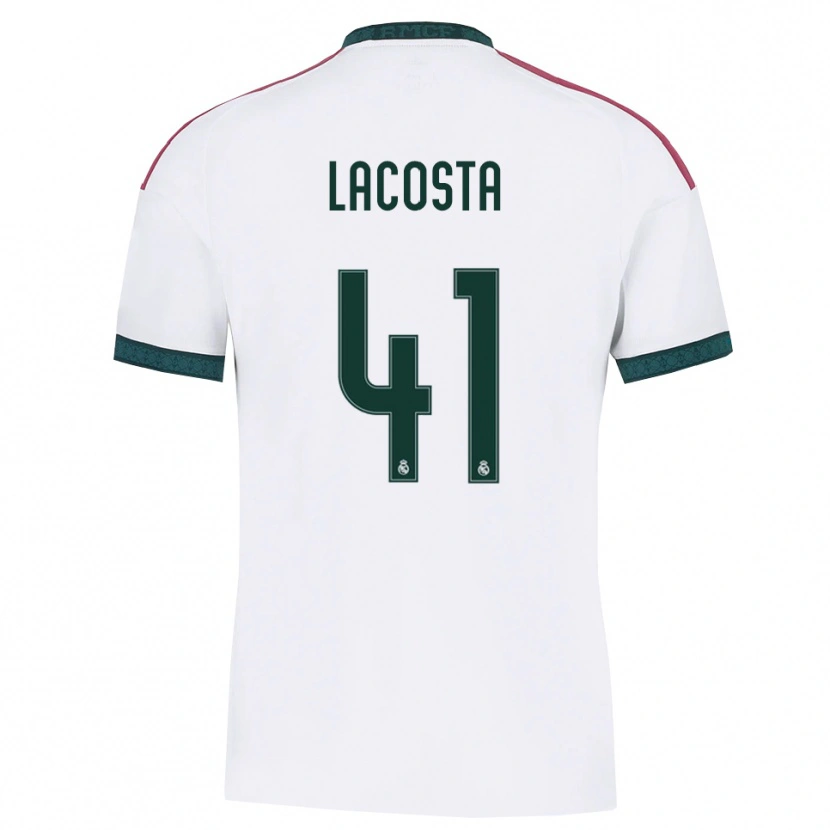Danxen Kvinnor Diego Lacosta #41 Mörkgrön Vit Röd Hemmatröja Matchtröjor 2026/27 Tröjor T-Tröja