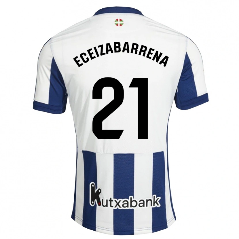Danxen Kvinnor Jon Eceizabarrena #21 Marinblå Vit Guldbrun Hemmatröja Matchtröjor 2026/27 Tröjor T-Tröja