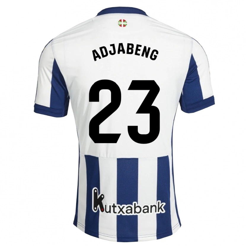 Danxen Kvinnor Andrews Adjabeng #23 Marinblå Vit Guldbrun Hemmatröja Matchtröjor 2026/27 Tröjor T-Tröja