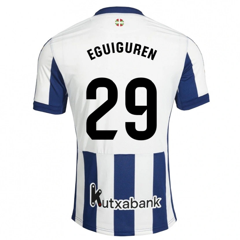 Danxen Kvinnor Intza Eguiguren Beraza #29 Marinblå Vit Guldbrun Hemmatröja Matchtröjor 2026/27 Tröjor T-Tröja