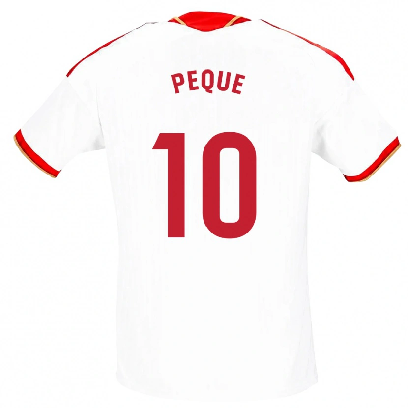Danxen Kvinnor Peque Fernández #10 Vit Röd Hemmatröja Matchtröjor 2026/27 Tröjor T-Tröja