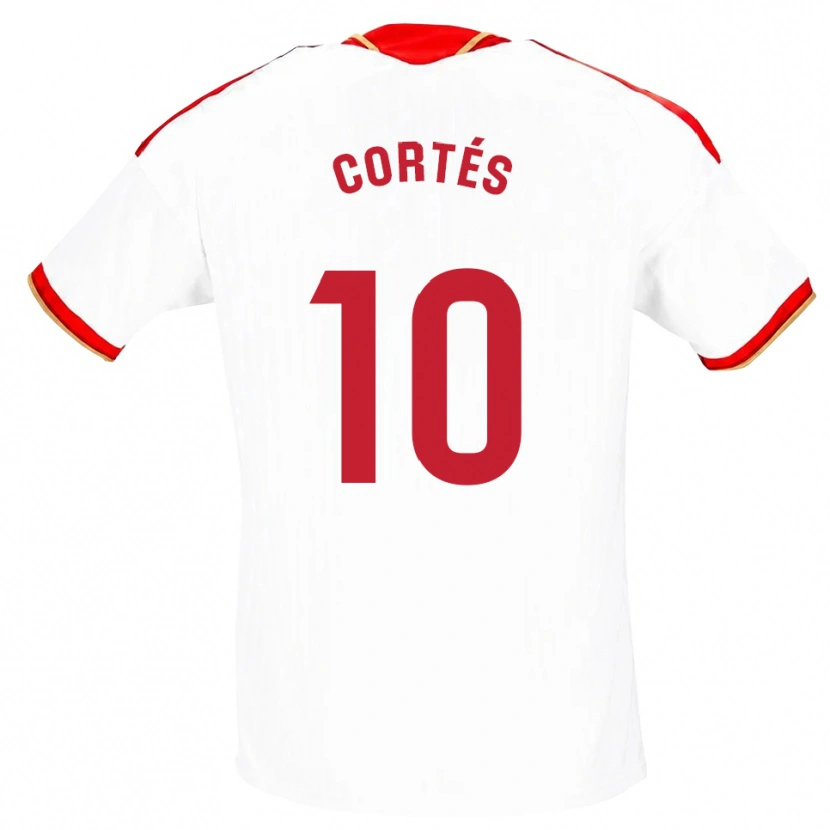 Danxen Kvinnor Millaray Cortés #10 Vit Röd Hemmatröja Matchtröjor 2026/27 Tröjor T-Tröja