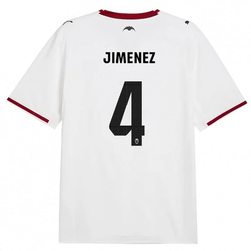 Danxen Kvinnor Maria Jimenez #4 Svart Vit Röd Gul Hemmatröja Matchtröjor 2026/27 Tröjor T-Tröja
