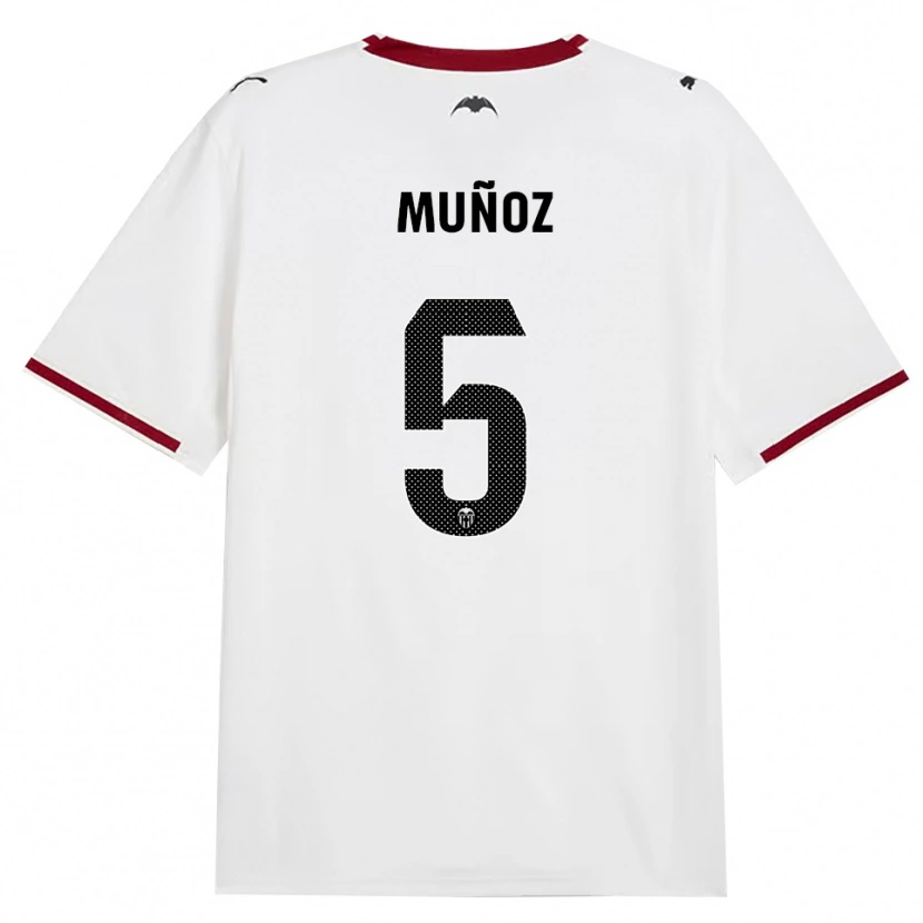 Danxen Kvinnor Iván Muñoz #5 Svart Vit Röd Gul Hemmatröja Matchtröjor 2026/27 Tröjor T-Tröja