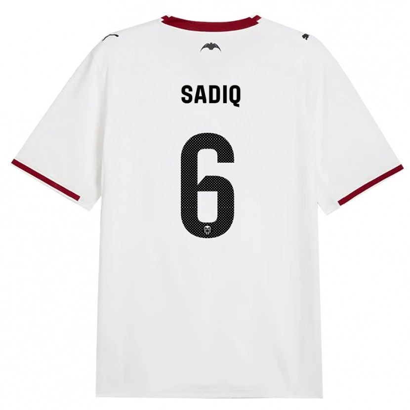Danxen Kvinnor Umar Sadiq #6 Svart Vit Röd Gul Hemmatröja Matchtröjor 2026/27 Tröjor T-Tröja