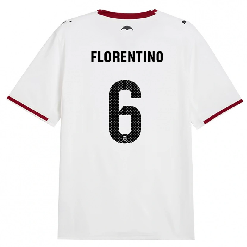 Danxen Kvinnor Claudia Florentino #6 Svart Vit Röd Gul Hemmatröja Matchtröjor 2026/27 Tröjor T-Tröja