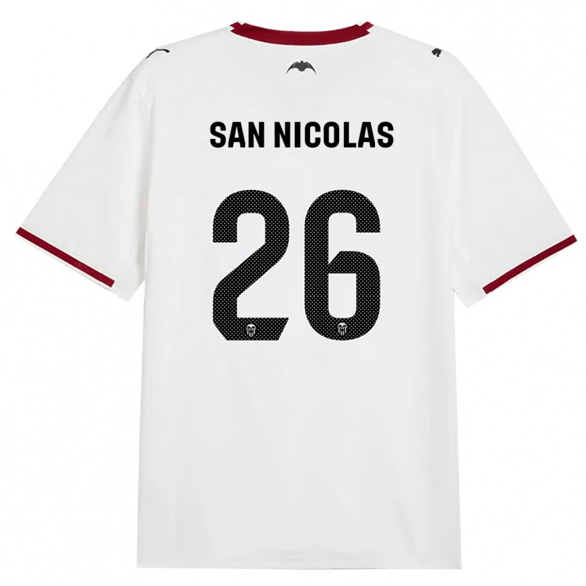 Danxen Kvinnor Olga San Nicolas #26 Svart Vit Röd Gul Hemmatröja Matchtröjor 2026/27 Tröjor T-Tröja