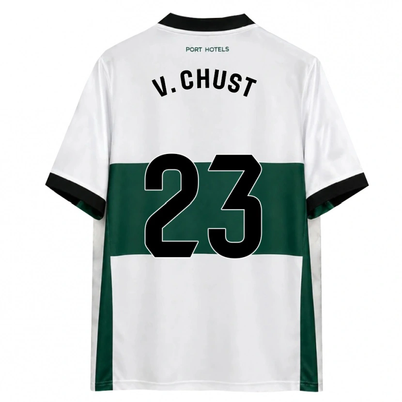 Danxen Kvinnor Víctor Chust #23 Grön Vit Röd Hemmatröja Matchtröjor 2026/27 Tröjor T-Tröja