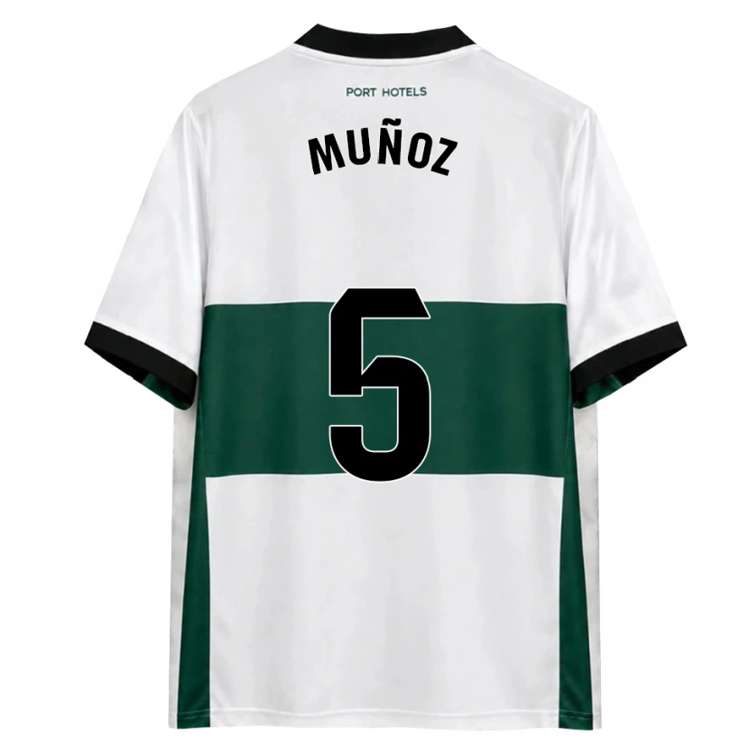 Danxen Kvinnor Ismael Muñoz #5 Grön Vit Röd Hemmatröja Matchtröjor 2026/27 Tröjor T-Tröja