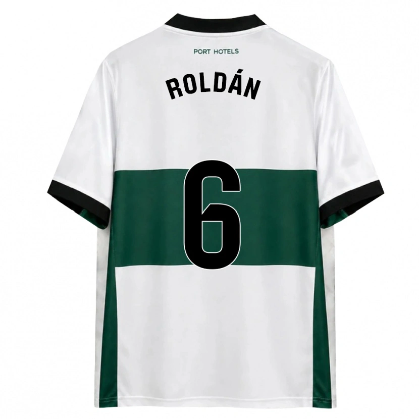 Danxen Kvinnor Luis Roldán #6 Grön Vit Röd Hemmatröja Matchtröjor 2026/27 Tröjor T-Tröja
