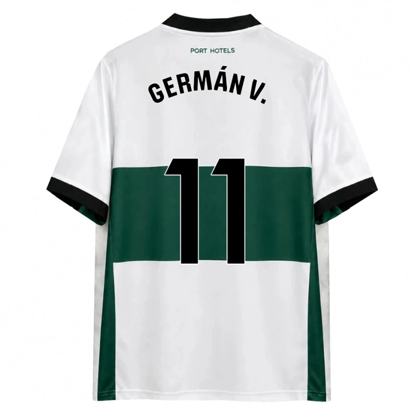 Danxen Kvinnor Germán Valera #11 Grön Vit Röd Hemmatröja Matchtröjor 2026/27 Tröjor T-Tröja