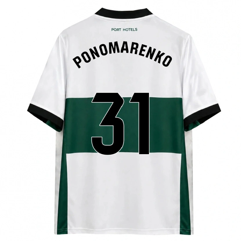 Danxen Kvinnor Borys Ponomarenko #31 Grön Vit Röd Hemmatröja Matchtröjor 2026/27 Tröjor T-Tröja