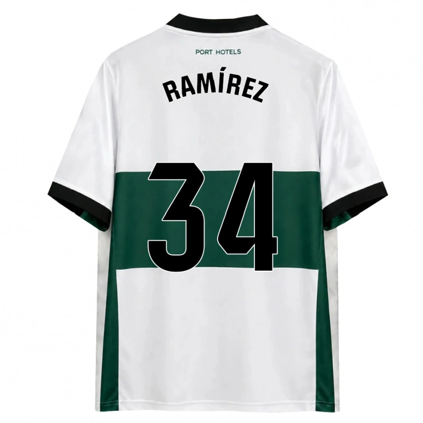 Danxen Kvinnor Jalmar Ramírez #34 Grön Vit Röd Hemmatröja Matchtröjor 2026/27 Tröjor T-Tröja