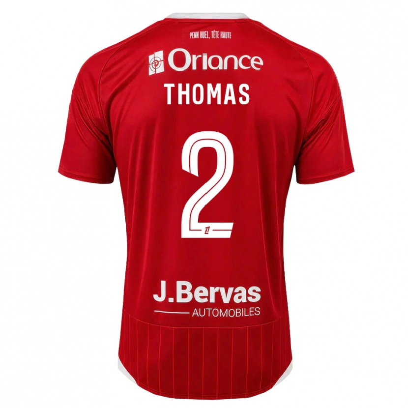 Danxen Kvinnor Nathan Thomas #2 Vit Röd Hemmatröja Matchtröjor 2026/27 Tröjor T-Tröja