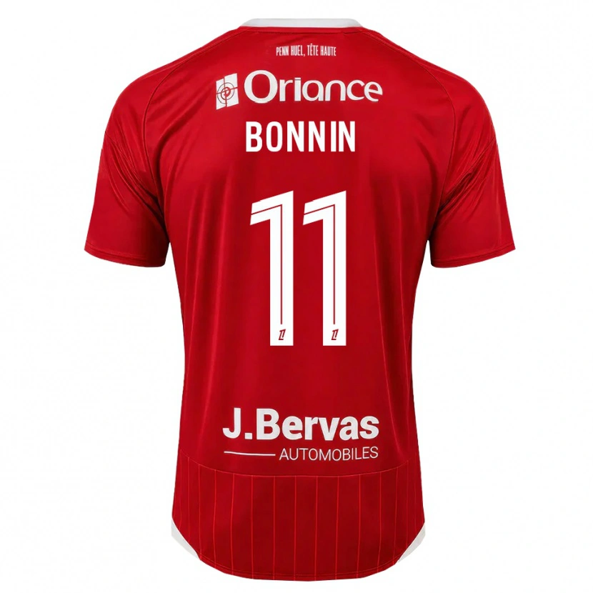 Danxen Kvinnor Lilian Bonnin #11 Vit Röd Hemmatröja Matchtröjor 2026/27 Tröjor T-Tröja