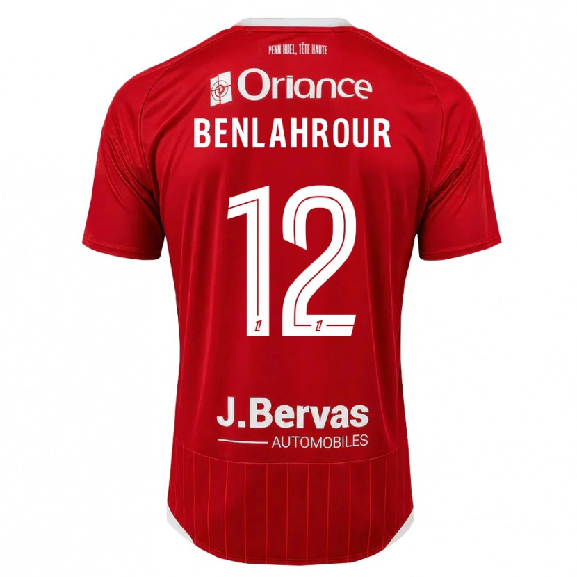 Danxen Kvinnor Ilyes Benlahrour #12 Vit Röd Hemmatröja Matchtröjor 2026/27 Tröjor T-Tröja