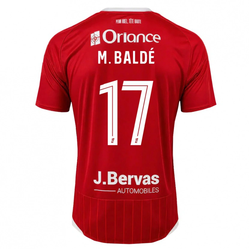 Danxen Kvinnor Mama Baldé #17 Vit Röd Hemmatröja Matchtröjor 2026/27 Tröjor T-Tröja