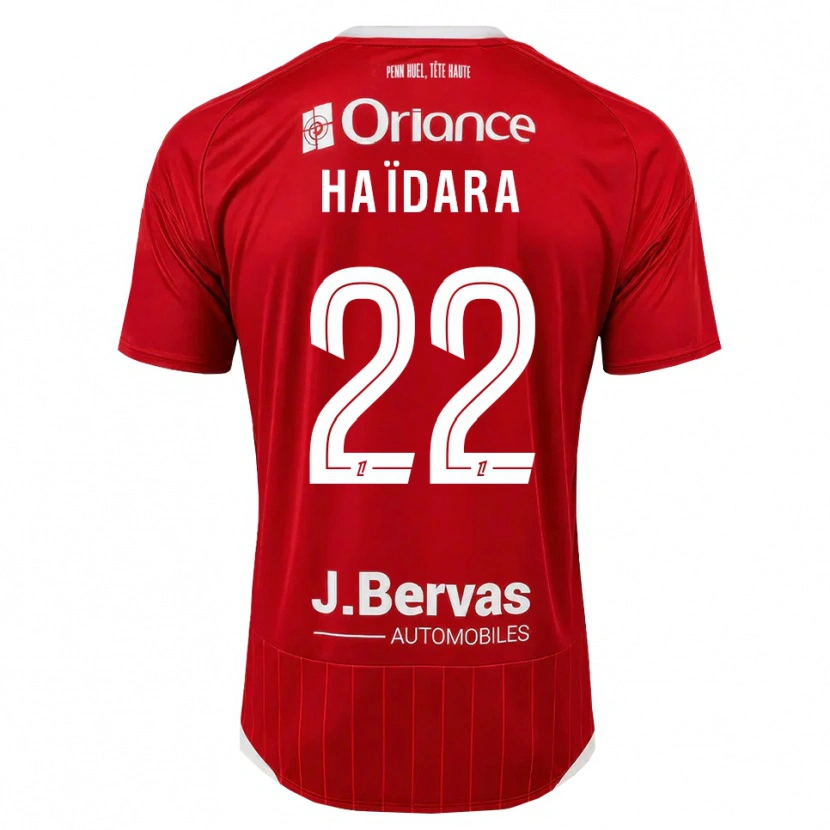 Danxen Kvinnor Massadio Haidara #22 Vit Röd Hemmatröja Matchtröjor 2026/27 Tröjor T-Tröja