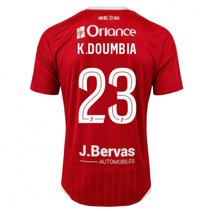 Danxen Kvinnor Kamory Doumbia #23 Vit Röd Hemmatröja Matchtröjor 2026/27 Tröjor T-Tröja