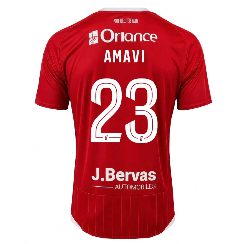 Danxen Kvinnor Jordan Amavi #23 Vit Röd Hemmatröja Matchtröjor 2026/27 Tröjor T-Tröja
